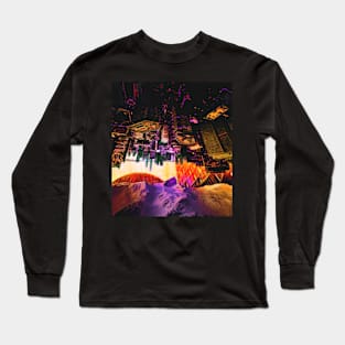 Big Upside Down City Long Sleeve T-Shirt